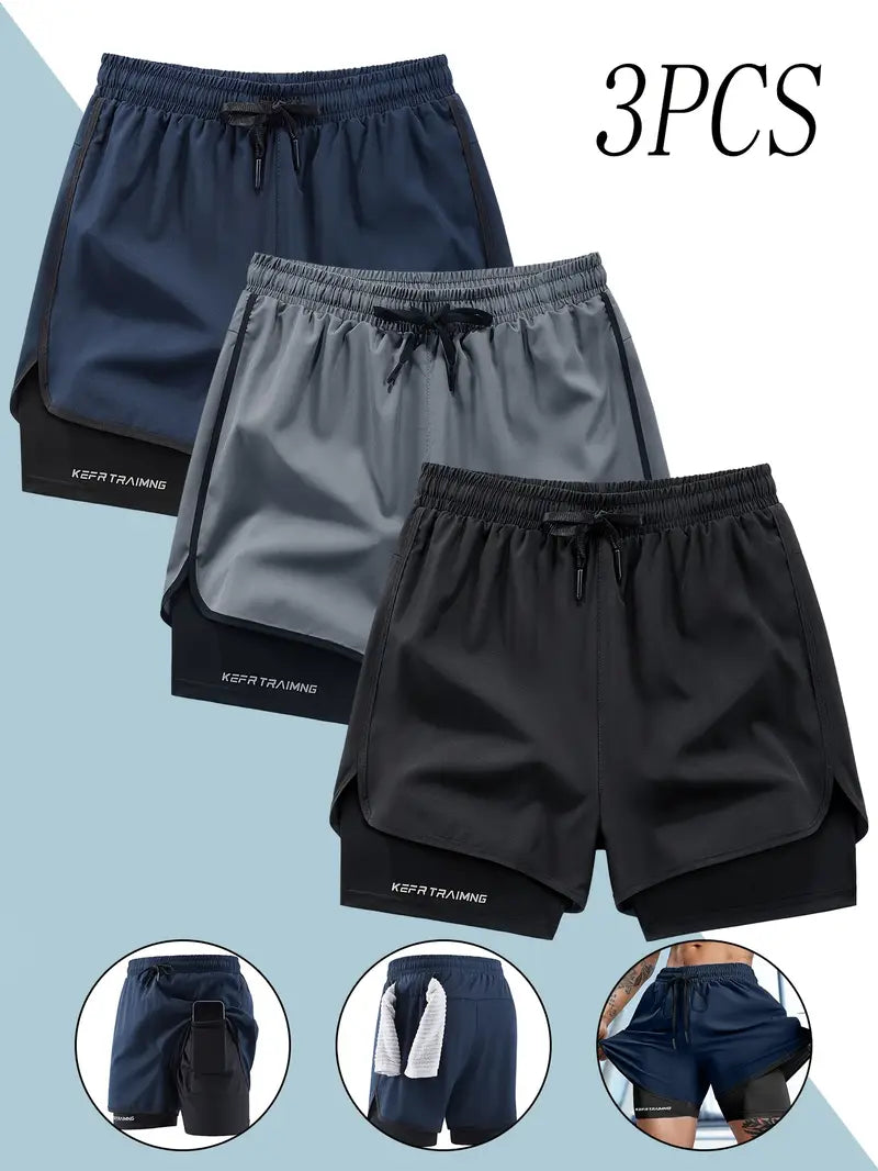 2-in-1 Men's Tights and Shorts