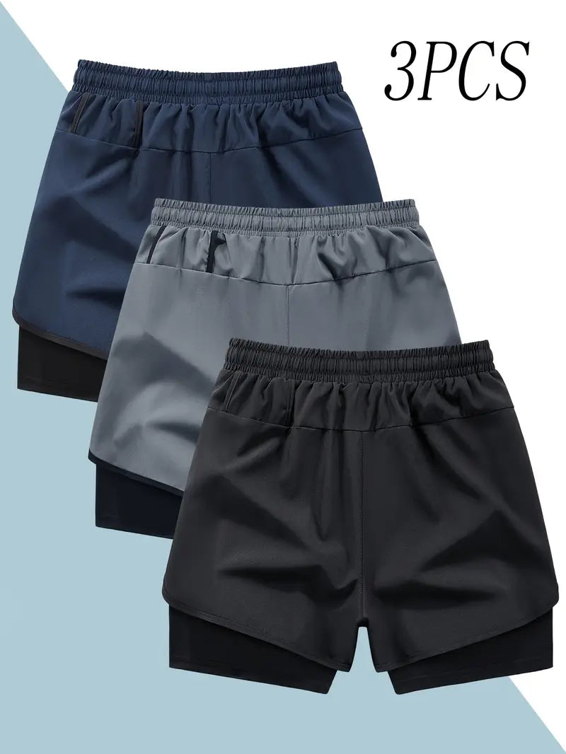 2-in-1 Men's Tights and Shorts